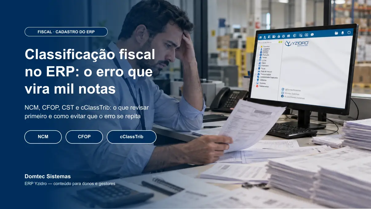 Classificação fiscal no ERP: o erro que vira mil notas Classificação fiscal no ERP: o erro que vira mil notas