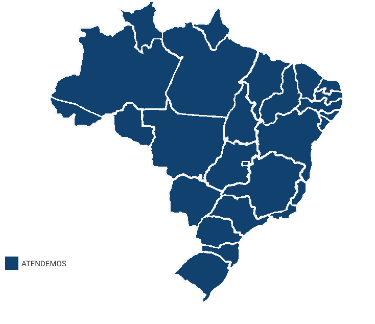 Mapa de representação nacional Domtec