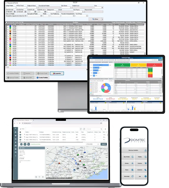 Domtec — Sistema ERP para indústrias em múltiplos dispositivos
