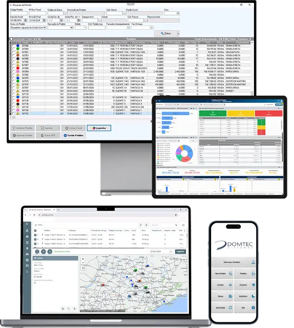 Domtec — Sistema ERP para Loja de Materiais de Construção em múltiplos dispositivos