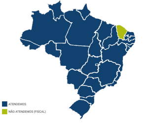 Mapa da representação Nacional