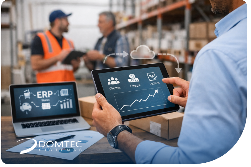 Força de vendas integrada ao ERP