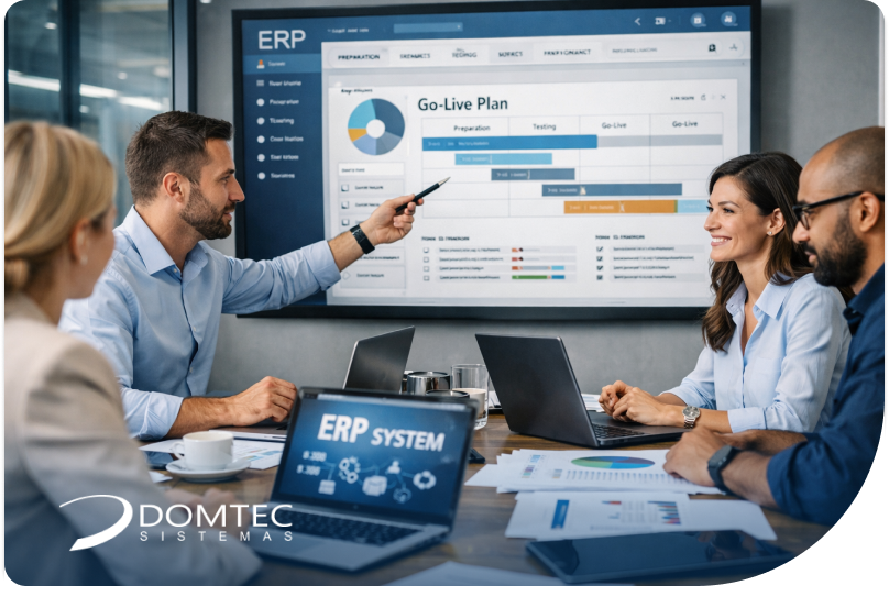 Implantação de ERP sem surpresas: como o modelo da Domtec garante previsibilidade do início ao GoLive